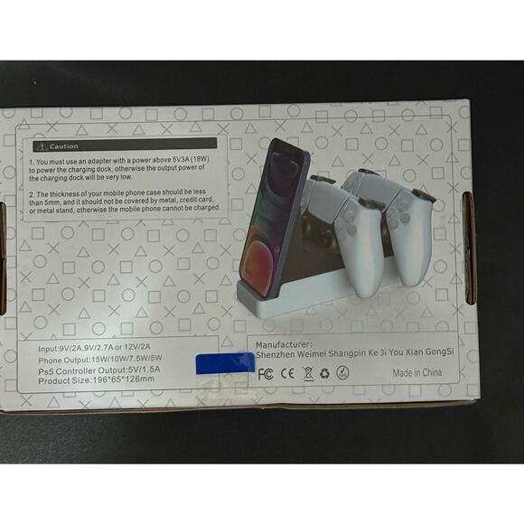 2 N 1 PS5 WIRELESS CHARGING DOCK - Picture 1 of 2